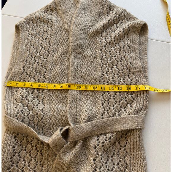 Elie Tahari Cardigan Sweater Women One size Knit Designer Neutral Minimalistic - Picture 5 of 7